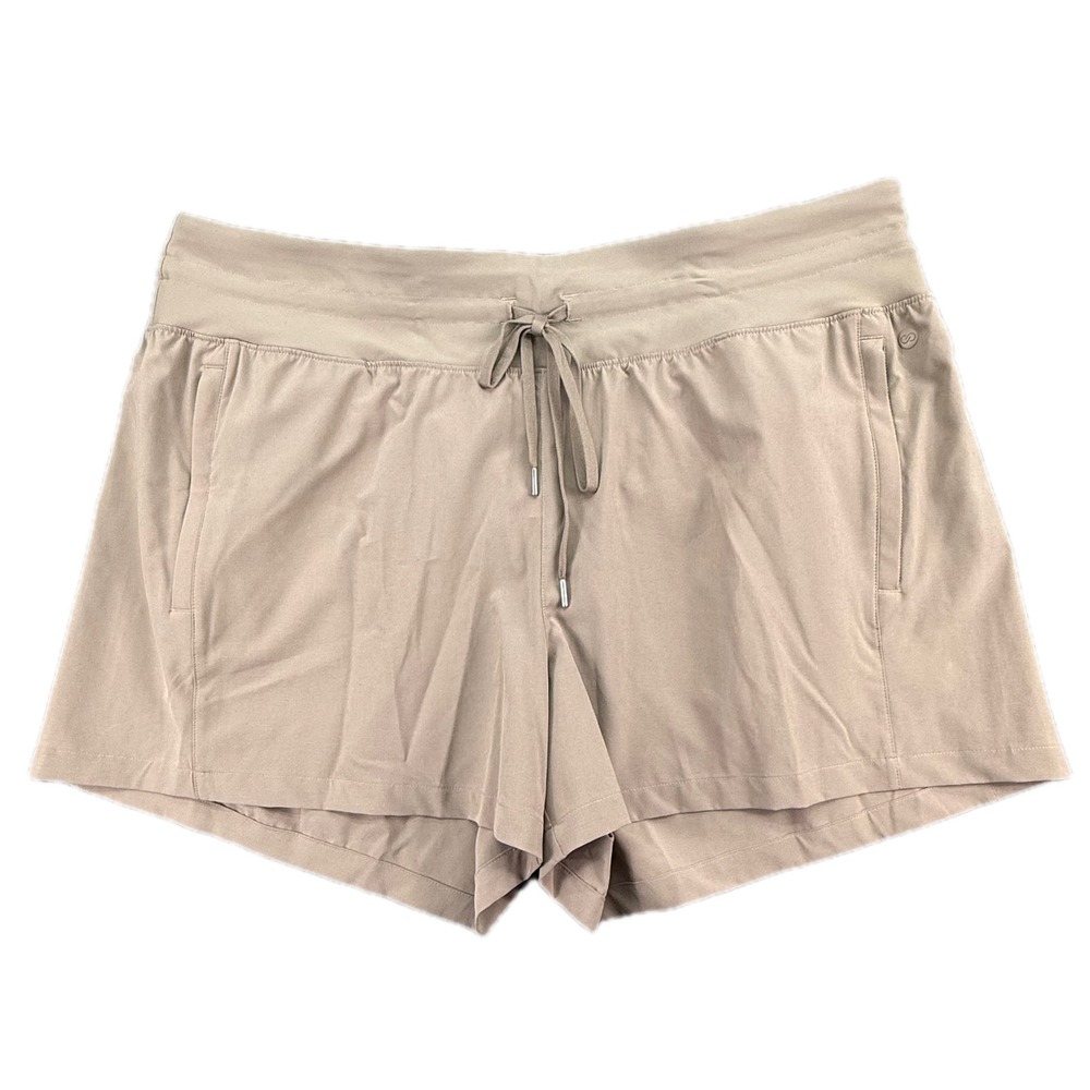 CALIA TrueLight Short Women XXL Brown Mid-Rise 4" Inseam WAX15210Z